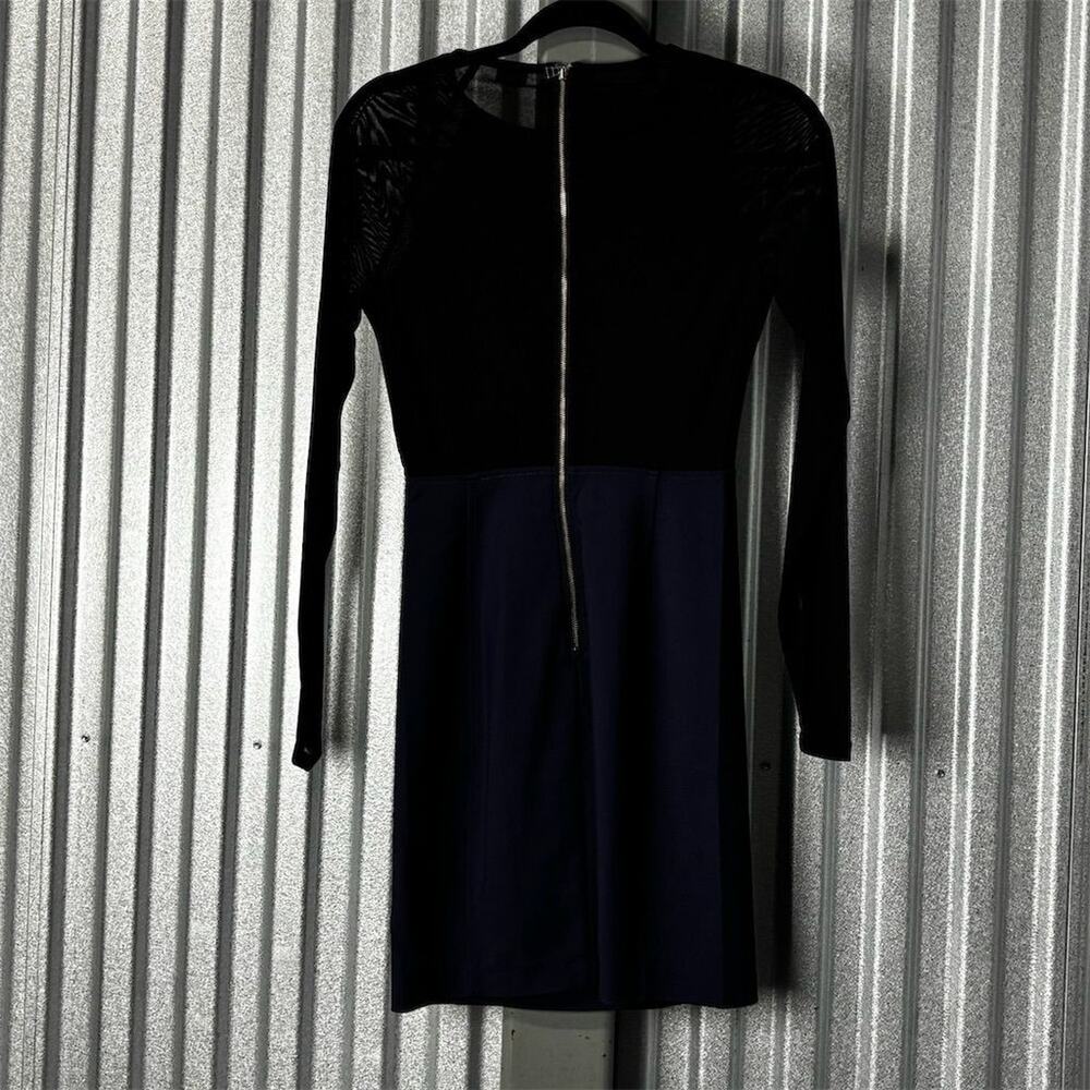 Wilfred Women's Size 4 Navy & Black Bodycon Knee Length Party Dress‎ - Picture 6 of 16